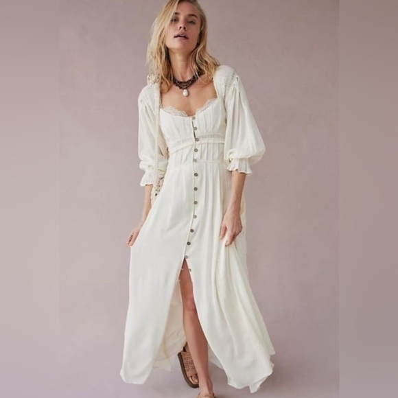 Free People magdalia maxi dress NWT SIZE small - Picture 1 of 10